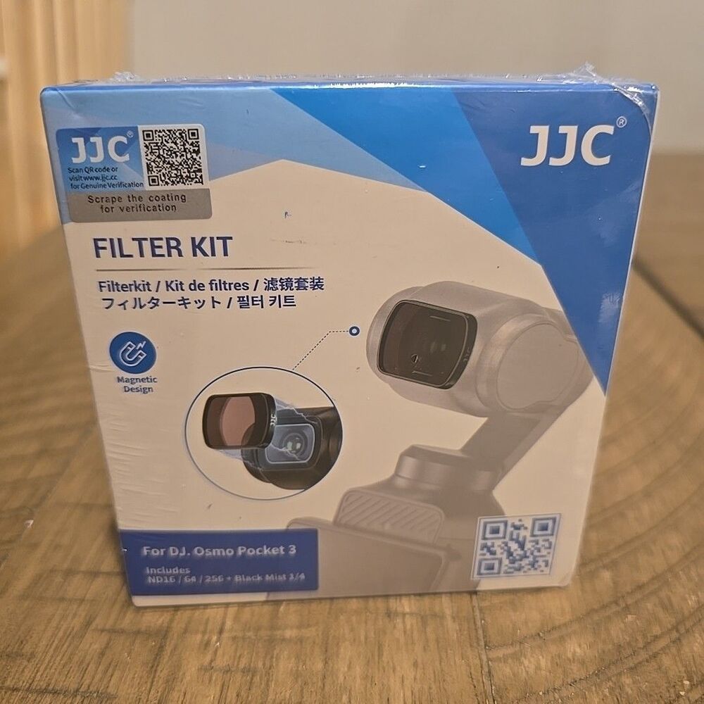 JJC Filter Kit For Osmo Pocket 3, Includes NDV2-32 64-1000 CPL Black Mist 1/4